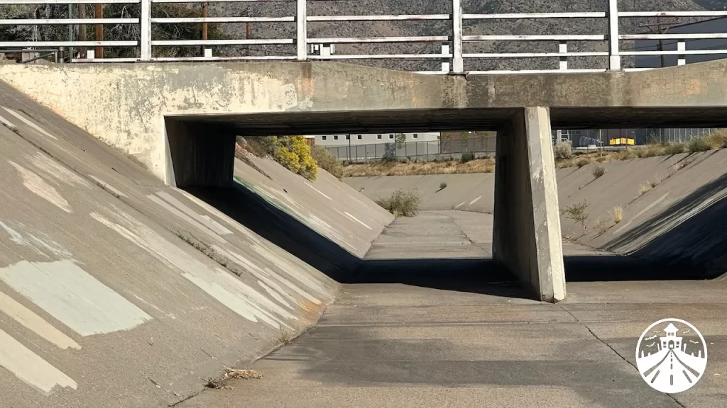 Arroyo at the park in Albuquerque used as a filming location in Stranger Things Season 4.