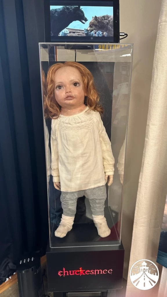 The original animatronic Renesmee doll, nicknamed “Chuckesmee,” on display at the Twilight museum in Forks.


